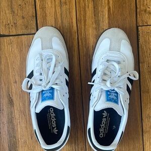 Adidas White and Black Low-Top Sneakers